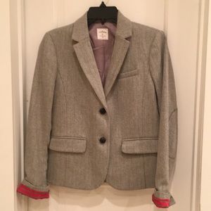 Gap tan herringbone blazer size 2